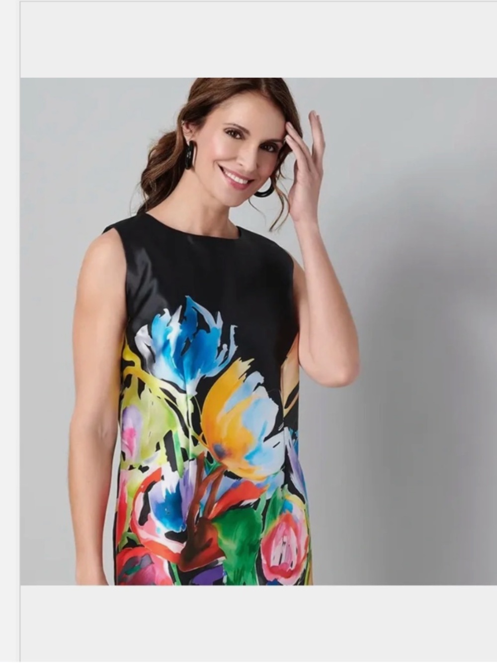 Caroline Rose Brilliant Bouquet Sheath Sleeveless Dress